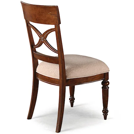 Side Chair with X Back Design